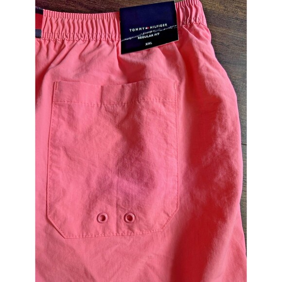 Tommy Hilfiger Men's Regular fit drawstring 7" swim shorts Peach pink  XXL - Picture 7 of 8